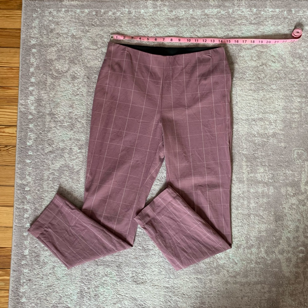 Nwot High Rise Plaid Pixie Pants - image 1